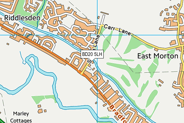 BD20 5LH map - OS VectorMap District (Ordnance Survey)