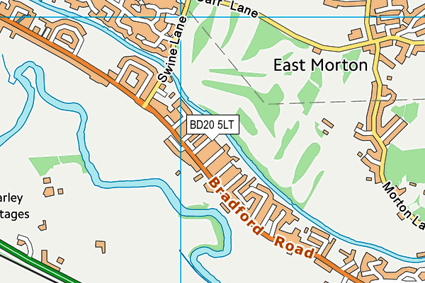 BD20 5LT map - OS VectorMap District (Ordnance Survey)