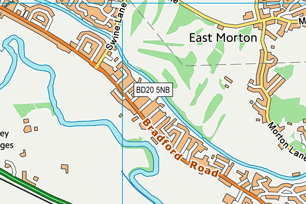 BD20 5NB map - OS VectorMap District (Ordnance Survey)