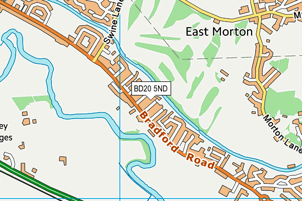 BD20 5ND map - OS VectorMap District (Ordnance Survey)