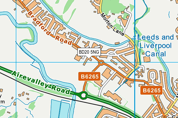 BD20 5NG map - OS VectorMap District (Ordnance Survey)