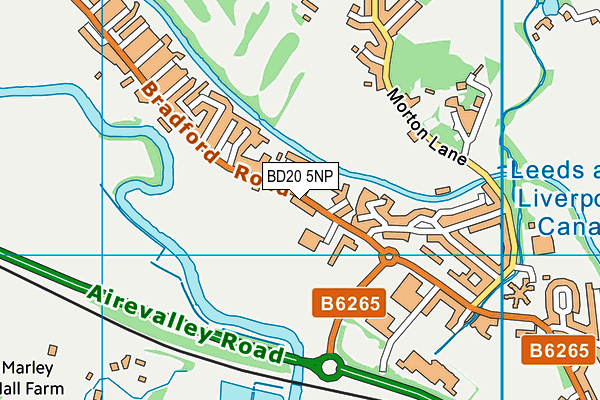 BD20 5NP map - OS VectorMap District (Ordnance Survey)