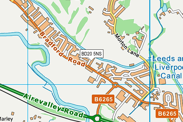 BD20 5NS map - OS VectorMap District (Ordnance Survey)