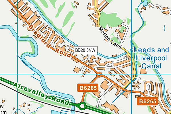 BD20 5NW map - OS VectorMap District (Ordnance Survey)