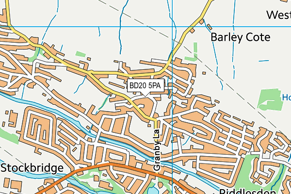 BD20 5PA map - OS VectorMap District (Ordnance Survey)