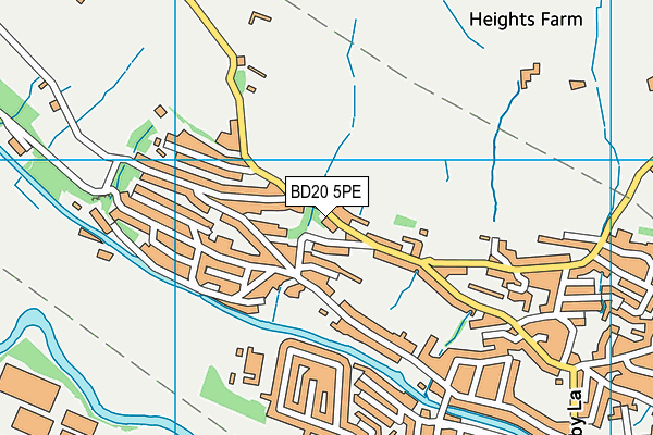 BD20 5PE map - OS VectorMap District (Ordnance Survey)