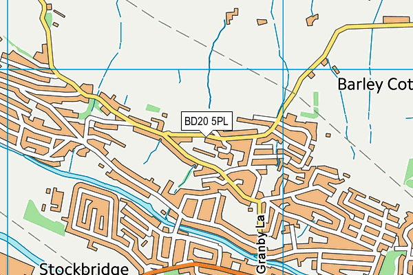 BD20 5PL map - OS VectorMap District (Ordnance Survey)