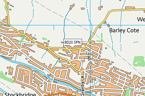 BD20 5PN map - OS VectorMap District (Ordnance Survey)