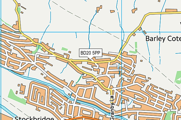 BD20 5PP map - OS VectorMap District (Ordnance Survey)