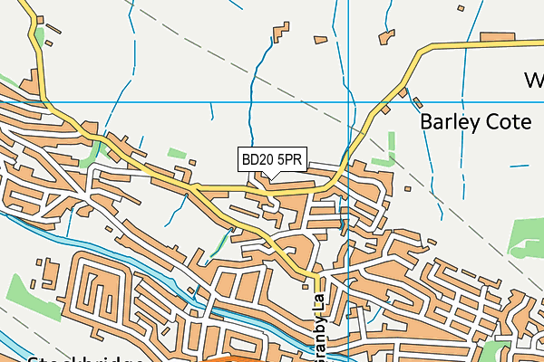 BD20 5PR map - OS VectorMap District (Ordnance Survey)