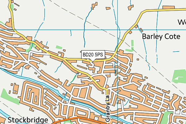 BD20 5PS map - OS VectorMap District (Ordnance Survey)