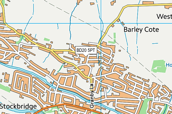 BD20 5PT map - OS VectorMap District (Ordnance Survey)