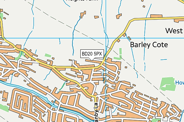 BD20 5PX map - OS VectorMap District (Ordnance Survey)