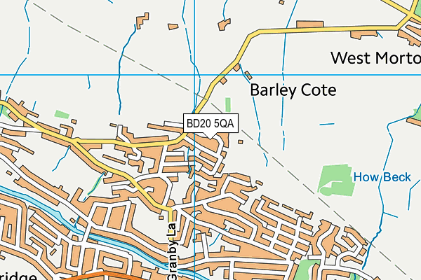 BD20 5QA map - OS VectorMap District (Ordnance Survey)