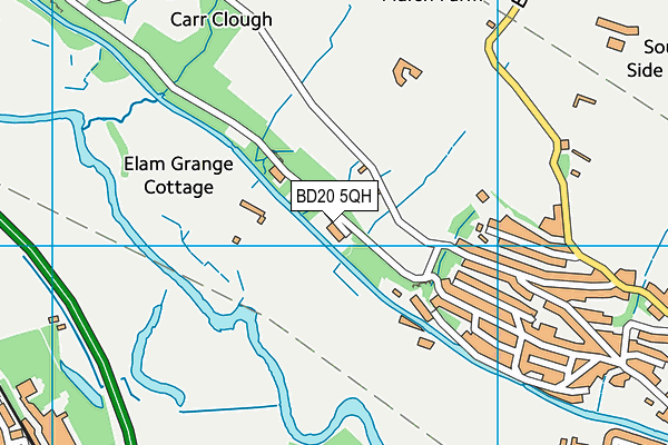 BD20 5QH map - OS VectorMap District (Ordnance Survey)