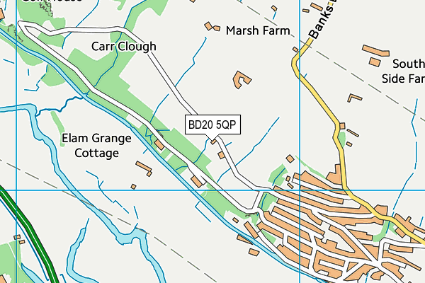 BD20 5QP map - OS VectorMap District (Ordnance Survey)