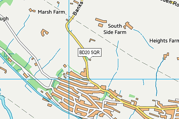 BD20 5QR map - OS VectorMap District (Ordnance Survey)