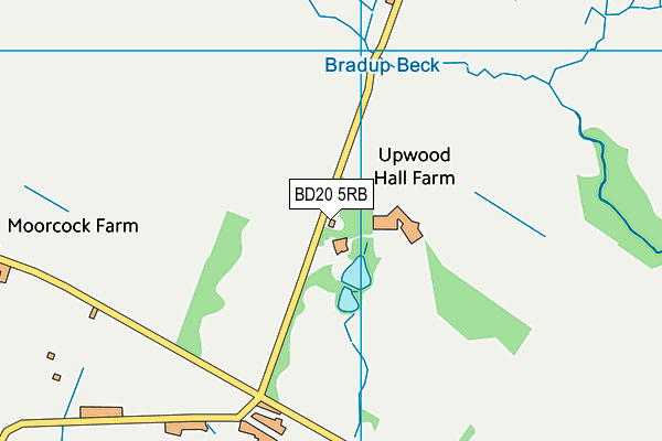 BD20 5RB map - OS VectorMap District (Ordnance Survey)