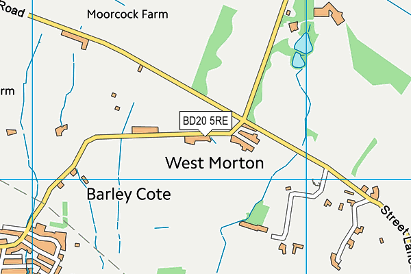 Ilkley Road Methodist Church map (BD20 5RE) - OS VectorMap District (Ordnance Survey)