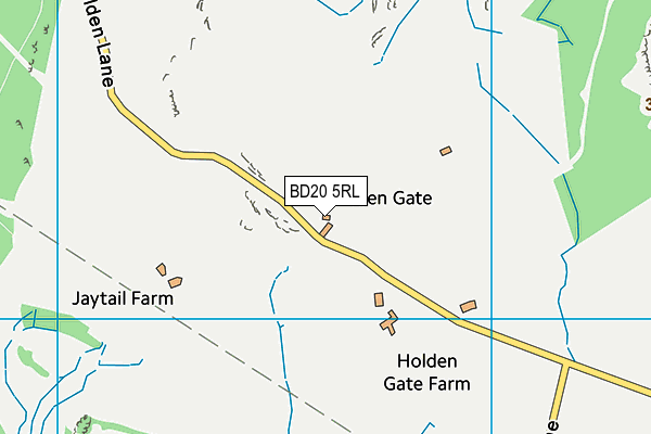 BD20 5RL map - OS VectorMap District (Ordnance Survey)