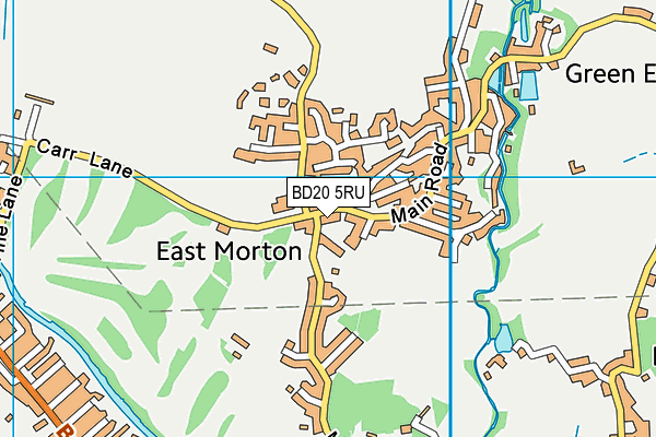 BD20 5RU map - OS VectorMap District (Ordnance Survey)