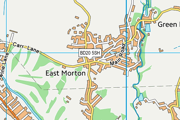 BD20 5SH map - OS VectorMap District (Ordnance Survey)