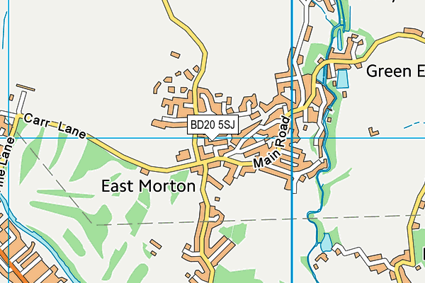 BD20 5SJ map - OS VectorMap District (Ordnance Survey)