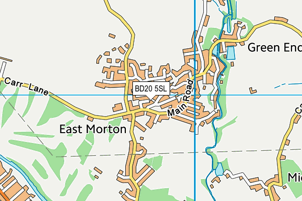 BD20 5SL map - OS VectorMap District (Ordnance Survey)
