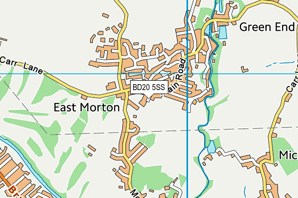 BD20 5SS map - OS VectorMap District (Ordnance Survey)