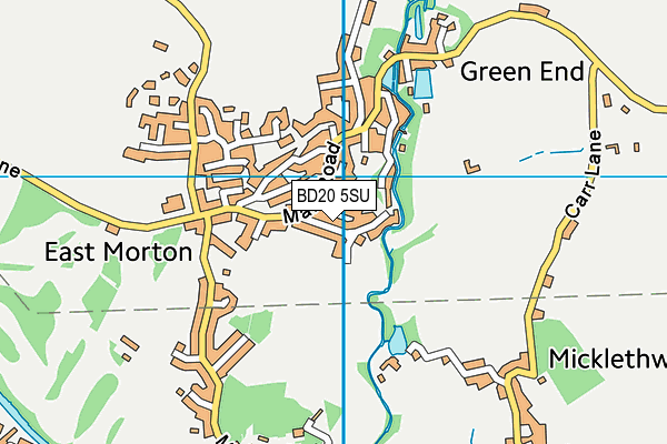 BD20 5SU map - OS VectorMap District (Ordnance Survey)