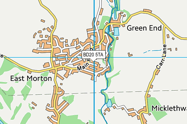 BD20 5TA map - OS VectorMap District (Ordnance Survey)