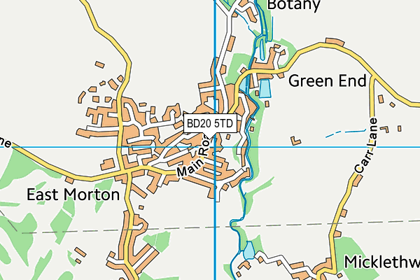 BD20 5TD map - OS VectorMap District (Ordnance Survey)