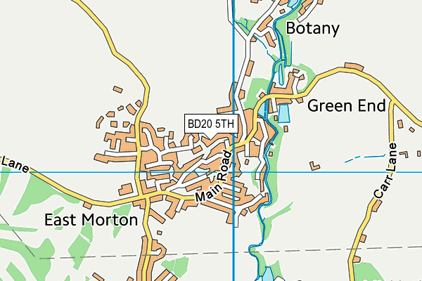 BD20 5TH map - OS VectorMap District (Ordnance Survey)