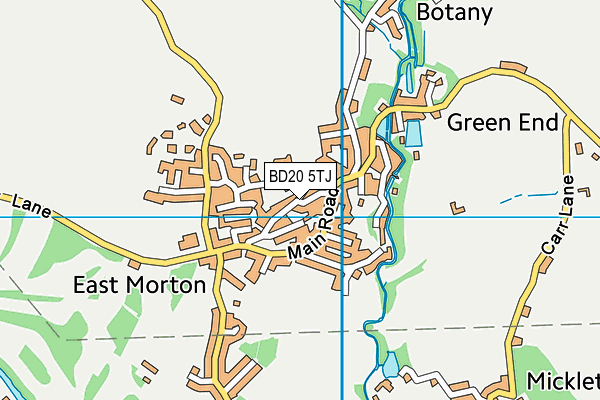 BD20 5TJ map - OS VectorMap District (Ordnance Survey)