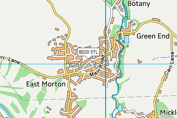 BD20 5TL map - OS VectorMap District (Ordnance Survey)
