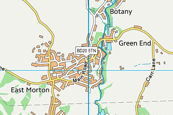 BD20 5TN map - OS VectorMap District (Ordnance Survey)