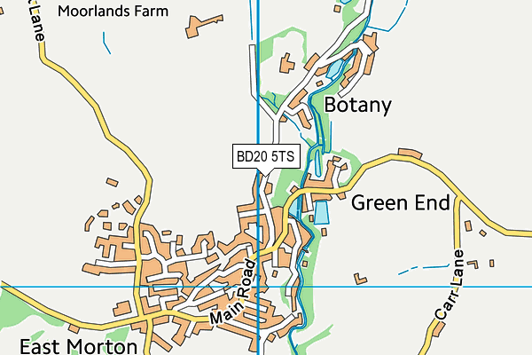 BD20 5TS map - OS VectorMap District (Ordnance Survey)