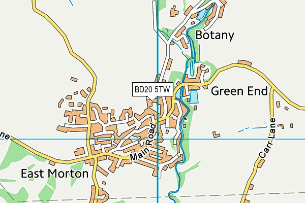 BD20 5TW map - OS VectorMap District (Ordnance Survey)