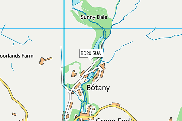 BD20 5UA map - OS VectorMap District (Ordnance Survey)