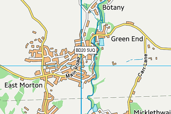 BD20 5UQ map - OS VectorMap District (Ordnance Survey)