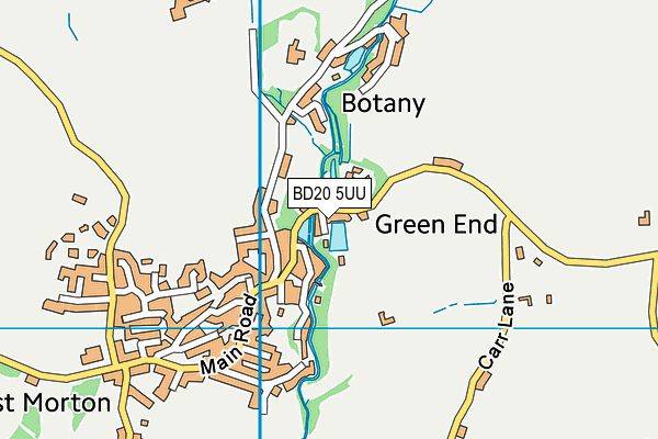 BD20 5UU map - OS VectorMap District (Ordnance Survey)