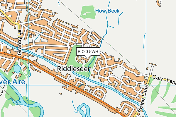 BD20 5WH map - OS VectorMap District (Ordnance Survey)