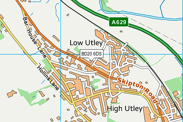 BD20 6DS map - OS VectorMap District (Ordnance Survey)