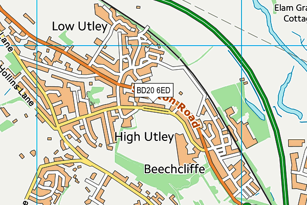 Beechcliffe Special School map (BD20 6ED) - OS VectorMap District (Ordnance Survey)