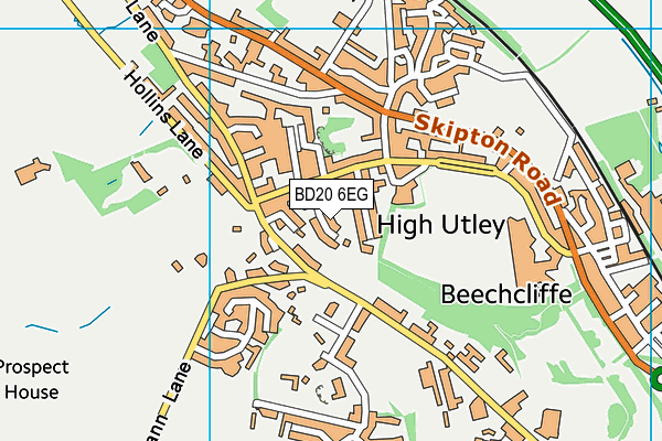 BD20 6EG map - OS VectorMap District (Ordnance Survey)