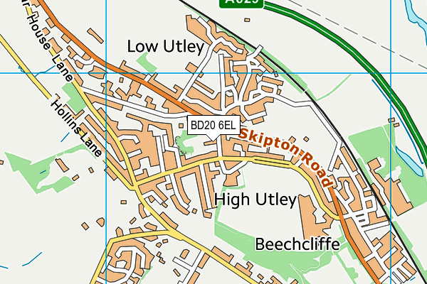 BD20 6EL map - OS VectorMap District (Ordnance Survey)