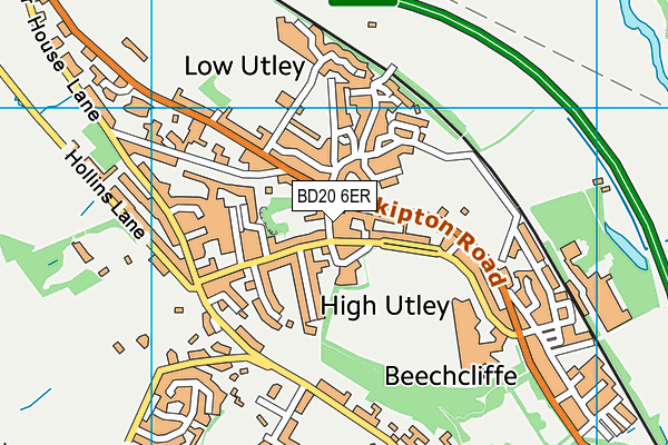 BD20 6ER map - OS VectorMap District (Ordnance Survey)