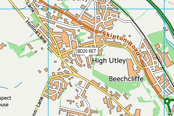 BD20 6ET map - OS VectorMap District (Ordnance Survey)
