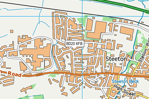 BD20 6FB map - OS VectorMap District (Ordnance Survey)