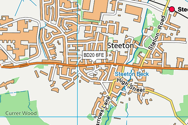 BD20 6FE map - OS VectorMap District (Ordnance Survey)